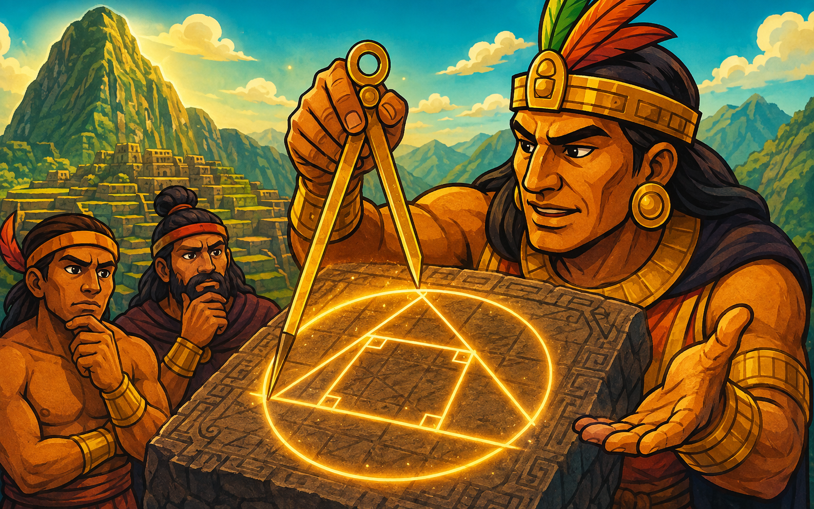 Desafío geométrico inspirado en la cultura inca