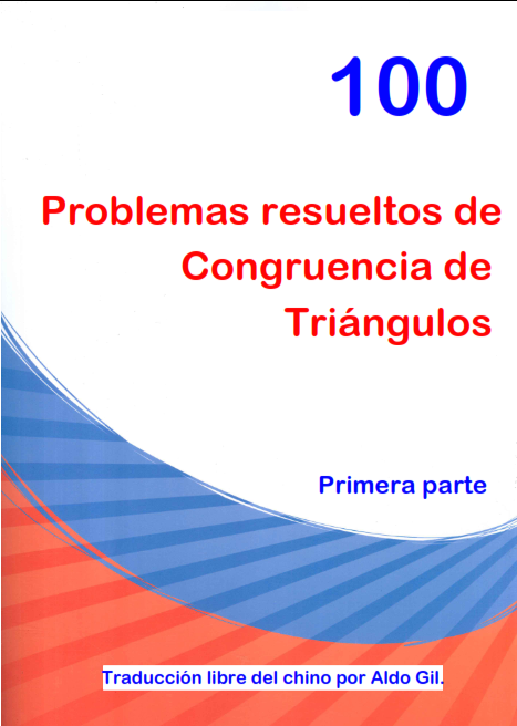 Portada de 100 problemas resueltos de congruencia de triángulos