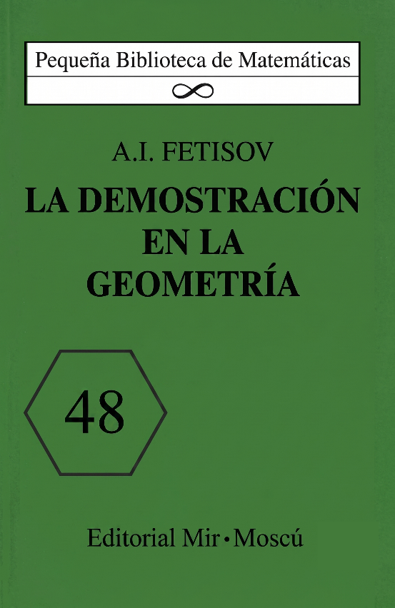 Portada de La demostración en la geometría, de A. I. Fetisov