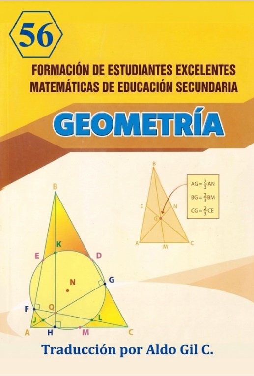 Portada de Geometría para estudiantes excelentes de educación secundaria